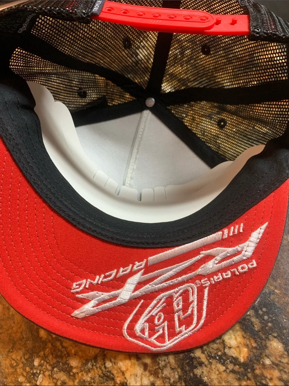 TLD Polaris RZR Snapback Hat — Black with Gray Bill